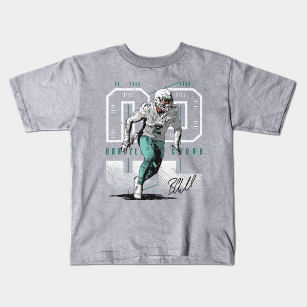 Bradley Chubb Miami Future Kids T-Shirt by Chunta_Design